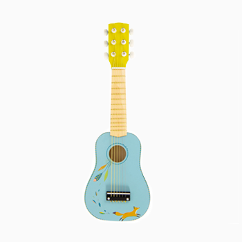 גיטרת עץ כחולה לילדים