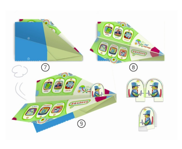 ערכת יצירה לילדים - אוריגמי מטוסים
