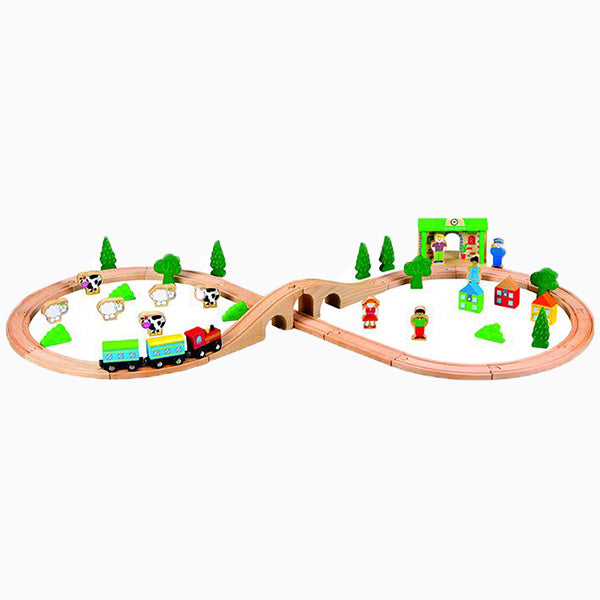 ערכת צעצוע לילדים מעץ - רכבת