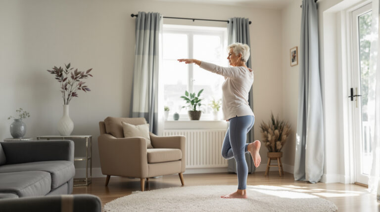 חמשת התרגילים הקלים להפחתת סיכון לנפילות אצל נשים מבוגרות ב-10 דקות ביום