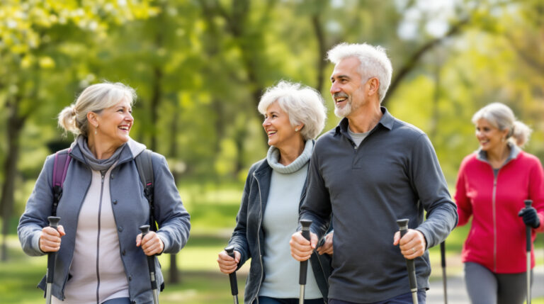 חשבנו שהליכה מהירה עדיפה: למעשה, הליכה נורדית מספקת יתרונות בריאותיים גבוהים יותר אחרי גיל 60