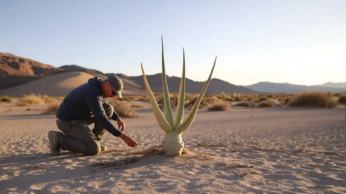 המומחים קובעים: צמח אפריקאי זה יכול לחיות יותר מאלף שנים עם שני עלים בלבד עובדה שסותרת את הדעות הרווחות על הצמחייה