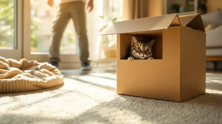 אם החתול שלכם מתחבא בקופסאות זה מסיבה שלרוב לא מכירים