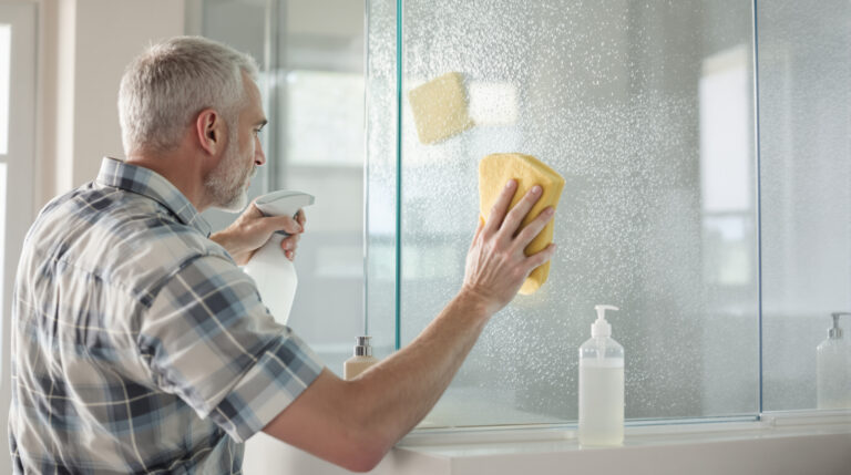 המומחה הזה מצא את הפתרון הנכון: "שימוש בנוזל כלים מסייע להסרת שומן מדופן המקלחת"