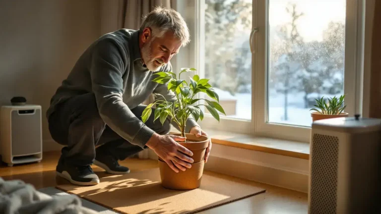 פקק השעם הזה שבו משתמש הפרח שלי כל חורף מונע ביעילות הצהבת הצמחים