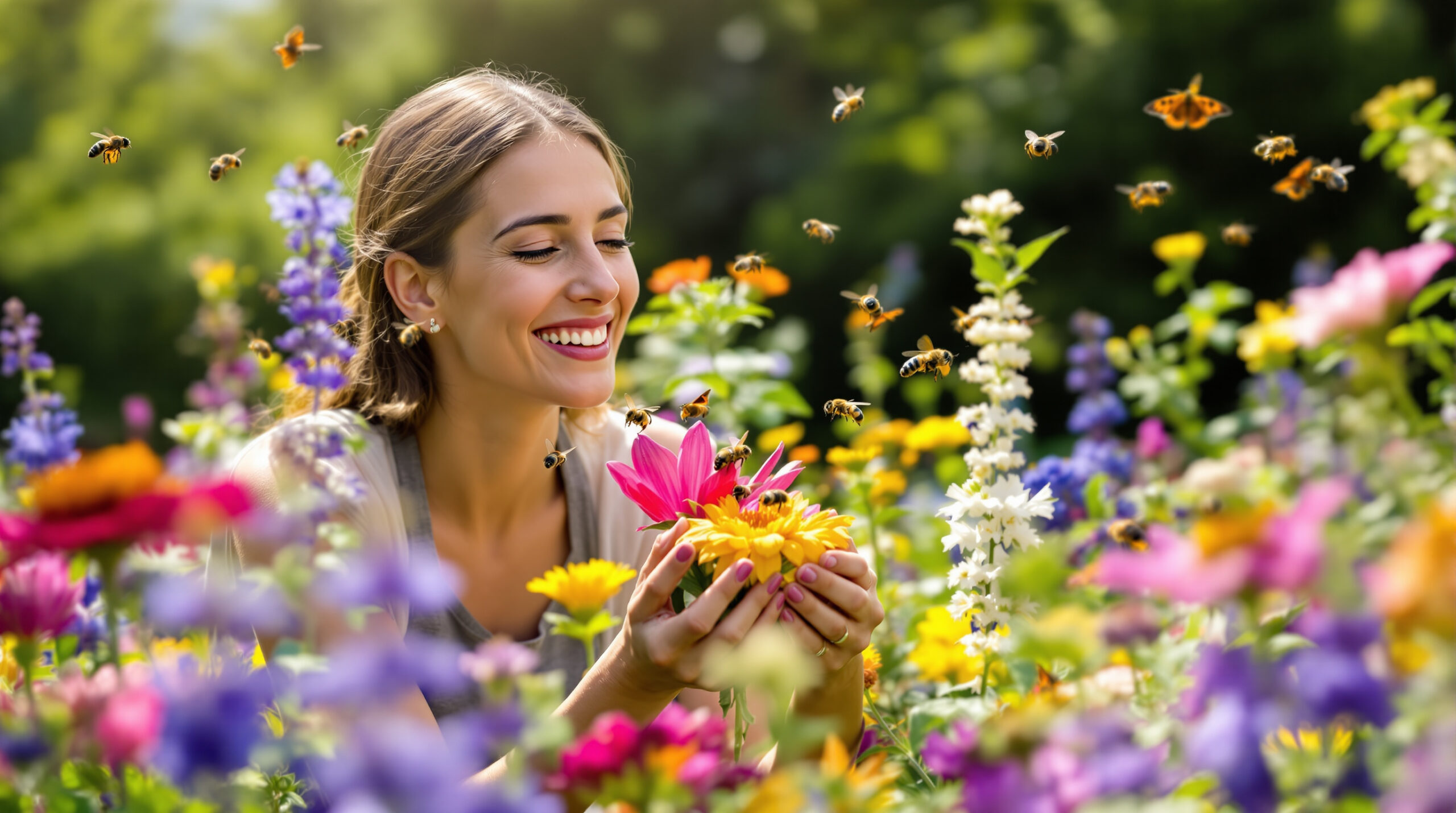 לא לבנדר ולא חמניות: פרחים נדירים אלה מושכים דבורים ופרפרים בהמוניהם לגינה חיה וצבעונית