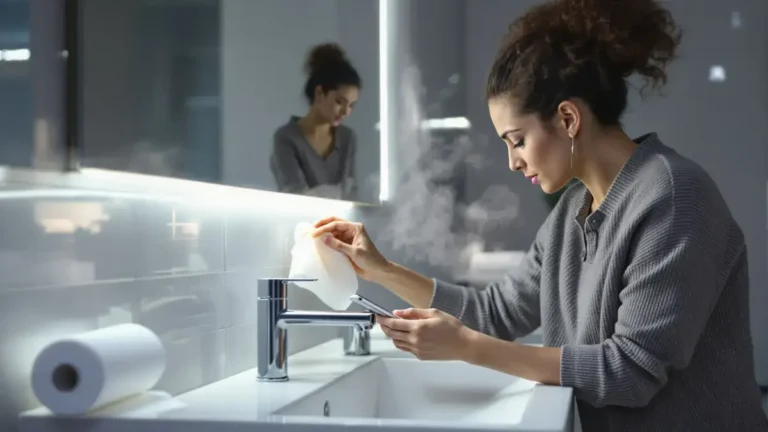 שימוש בנייר אפייה בחדר האמבטיה גורם לשכוח שיטת תחזוקה שלעיתים מזלזלים בה