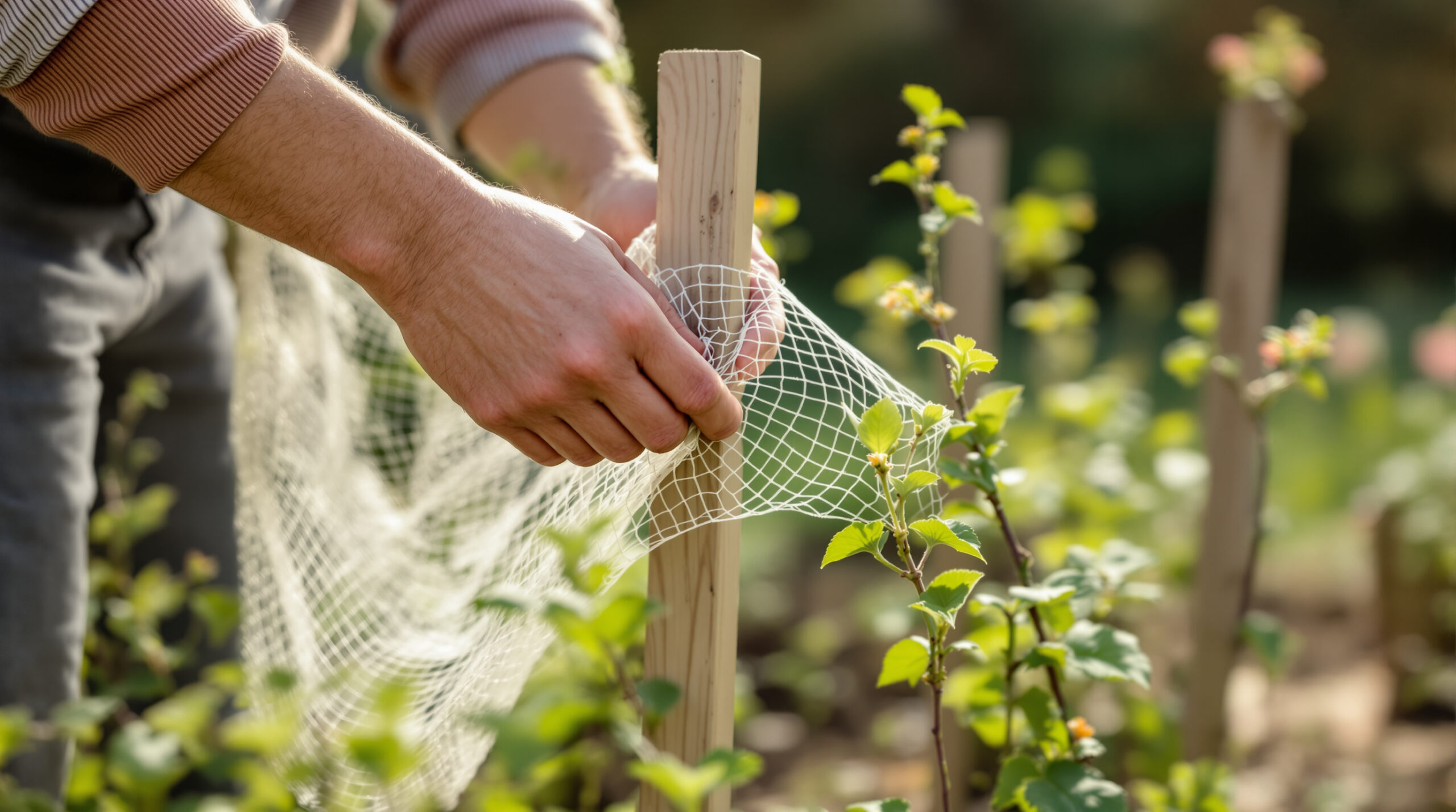 גיליתי שרשת השיער הישנה שלי עושה פלאים ומכפילה את קצב טיפוס הפרחים באביב – חיסכון אמיתי בזמן!
