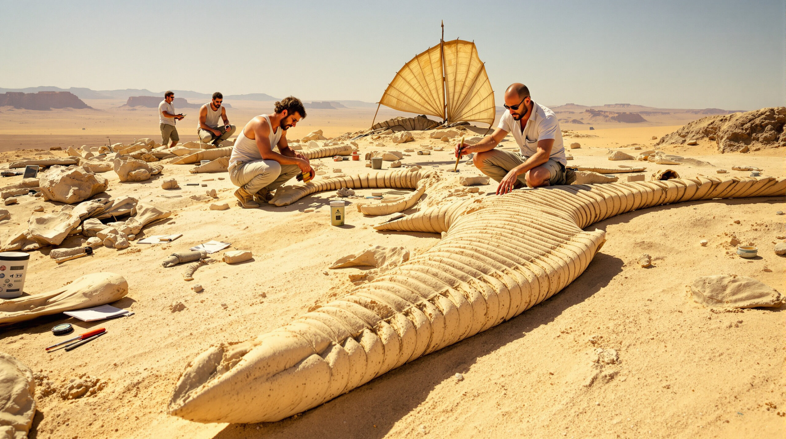 גילוי מין חדש של דינוזואר בעל ציצה בסהרה: ספינוזאורוס מירביליס, לפי חוקרים